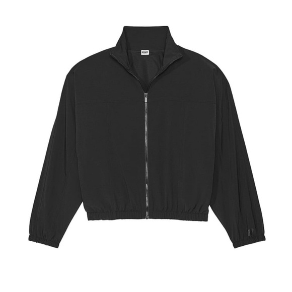 PINK by Victoria’s Secret zip tech jacket in black - Picture 3 of 8